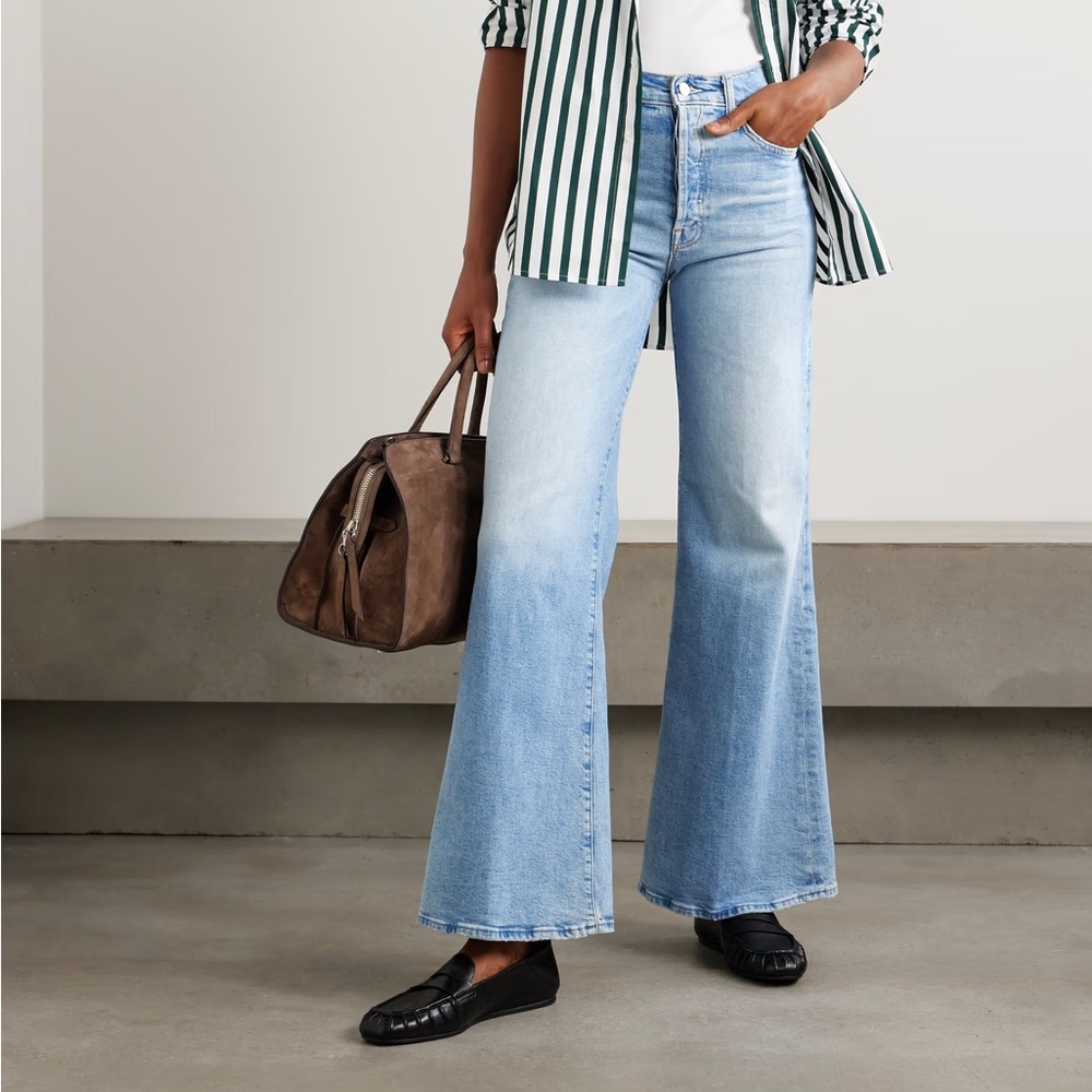 Mother The Tomcat Roller Sneak Wide Leg Jean - I Confess - Size 27 - NWT